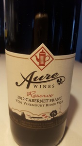 Aure Wines Cabernet Franc Reserve 2012